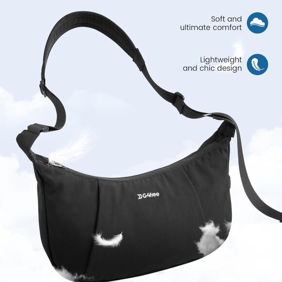 Crossbody Bag for Women, Casual Hobo Bag Lightweight Shoulder Handbag Fashionabl - Picture 7 of 8